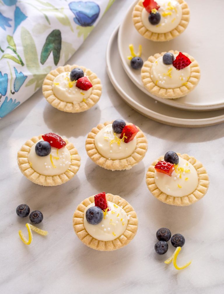 Nana's Lemon Cream Cheese Tarts - Culinary Cool