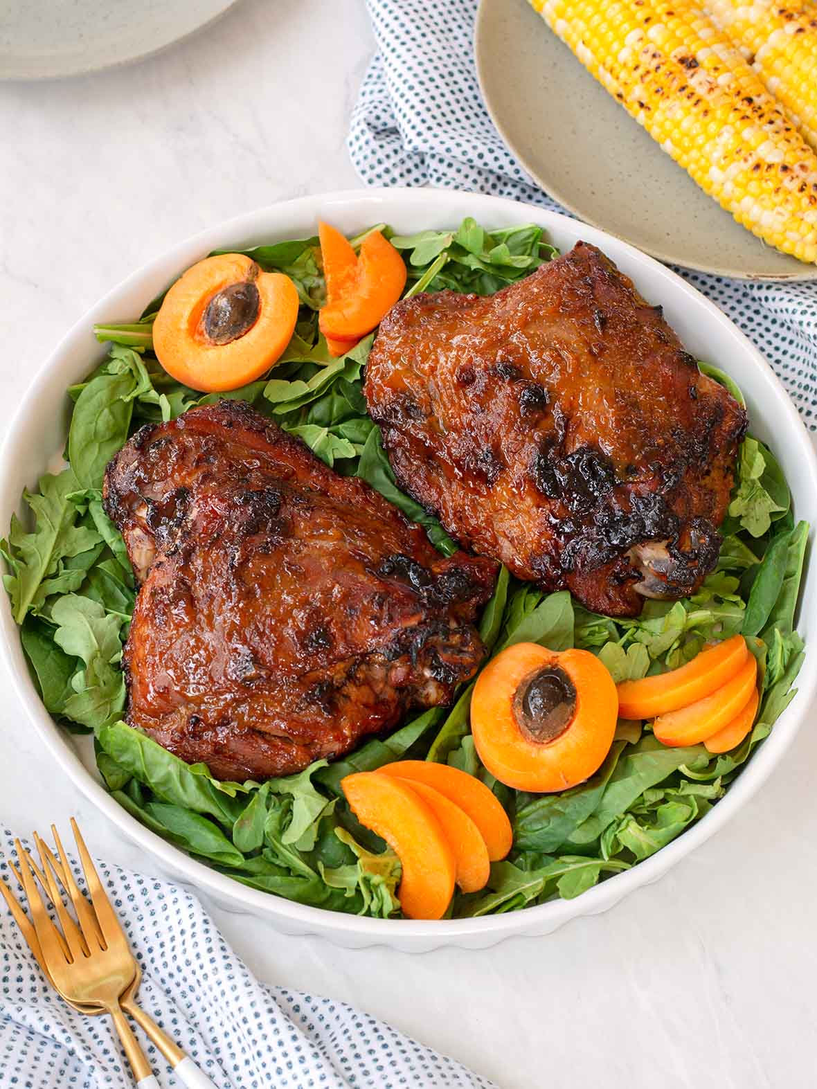 Apricot Glazed Turkey Thighs Culinary Cool