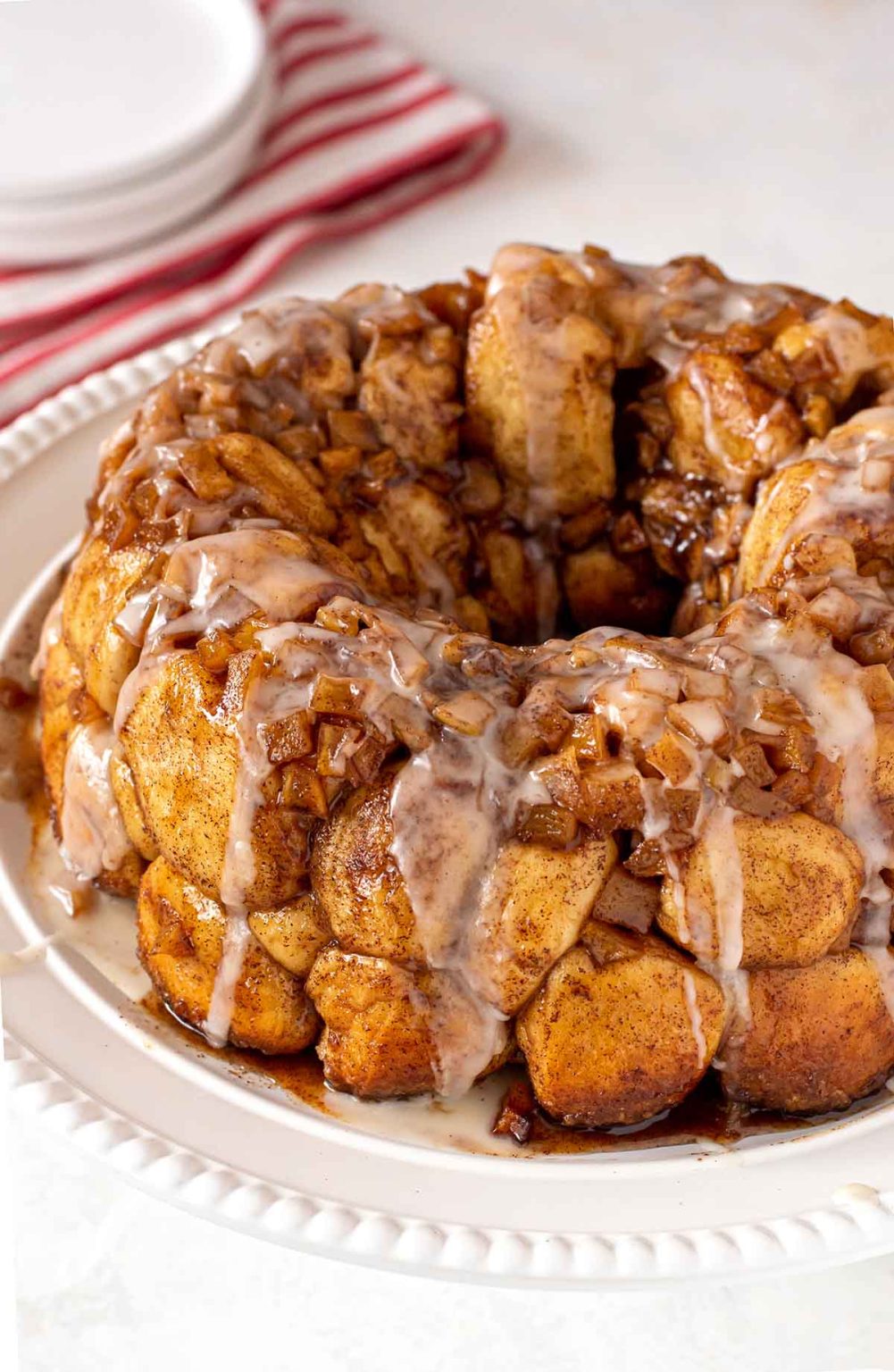 Apple Fritter Monkey Bread - Culinary Cool